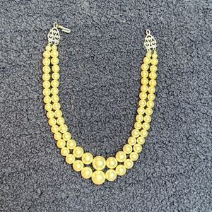 Vintage Double Strand Faux Pearl Necklace